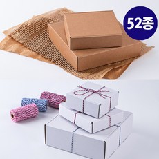 낮은 정사각 조립식 상자 크라프트 화이트 국내산 고급 선물 박스 택배박스 선물 답례품 쿠키 포장 단상자, 1개, 21) 크라프트 21호 [21x21x5]