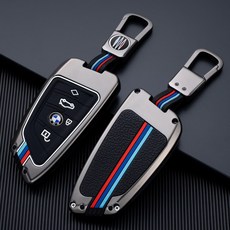 메탈릿 BMW 호환 메탈 키케이스 스마트키 디스플레이키 키링 키홀더, B타입, 그레이 B타입, 그레이