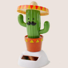 SANS 태양열 자동차 움직이는 인형, 1개, 선인장