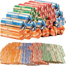 프리미엄 코인 롤 포장지 1000개 수 각 분기별 250개의 모듬 용지 번들 니켈 다임즈 페니, 1000