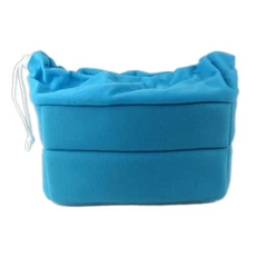 파티션 패딩 가방 카메라 삽입 벨벳 충격 보호 렌즈 케이스 소프트 캐논 니콘 소니 DSLR, 02 lake blue