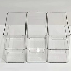 존글로벌 냉장고 수납함 다용도 트레이 정리함, 투명, 6개 투명, 6개