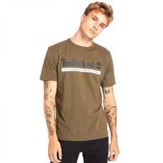 (백화점상품)팀버랜드 TIMBERLAND 클래식 로고 반팔 티셔츠 카키_TB0A2BV6Z331