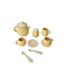嬰兒矽膠茶具套裝, 淺綠色, 1套