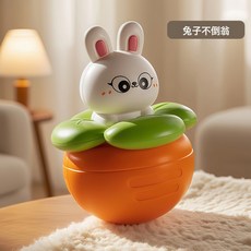 DFMEI 擡頭練習不倒翁新生嬰兒玩具 寶寶0-1歲2哄娃神器早教益智兒童6月, 1個, 兔子不倒翁:如圖