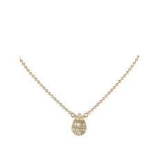 LB 익스클루시브 중고 14K 옐로 골드 다이아몬드 펜던트 네크리스