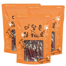 더담은 일키로 오리스틱껌 1kg x 3개 강아지간식 애견간식, 오리