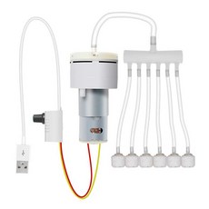 12v 기포기 산소 양어장 낚시 연못 활어차 24v 활어차브로와 발생기, 1개, USB 산소기+부품