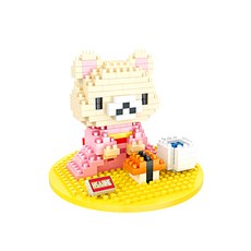 퍼즐피플 동물 나노블럭 모음, 캐릭터동물, [퍼즐피플 나노블럭]일본 곰돌이, 1개