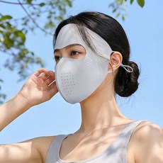 防曬面罩 冰絲材質 全臉護頸設計 騎機車開車適用 抗紫外線遮陽面罩 透氣防護 夏季防曬必備