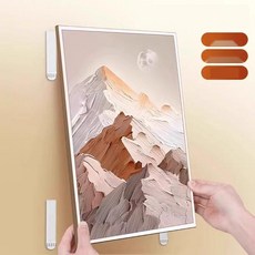 벽지 손상없는 액자걸이 투명 접착식 후크 그림 사진 다용도 고리