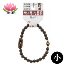 [1+1커플템] 호연 불교 기원 팔찌 액운방지 벽조목 삼존불 띠 합장주 염주 小 원숭이