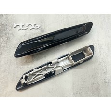 BMW F10 F11 葉子板飾板 鋼琴黑 一對價 適用於14-16年改款後車型 密合度好 直上 車身黑化裝飾, 1個, 左右一對