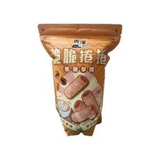 【青澤】脆脆捲捲240g-焦糖拿鐵(酥脆厚實/翻轉台灣味), 1個