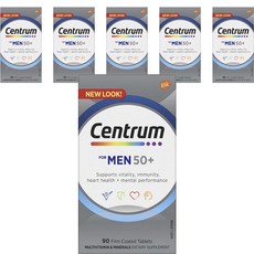 Centrum 善存 50歲以上男性適用綜合維他命膜衣錠, 6罐, 90顆
