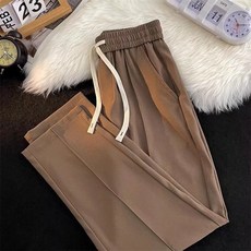 豹開之家 西褲男 春夏季 垂感寬鬆直筒褲 休閒長褲 九分褲