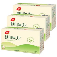 동서 현미녹차 티백, 1.5g, 100개입, 3개