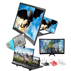 스마트폰확대경 10 12 14인치 커브드 곡면 확대경 휴대폰 크게보기, 1개