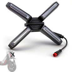 GYL 스쿠터 헤드라이트 Segway ZT3 Pro Scooter의 Ninebot과 호환되는 X-타입 포지션 라이트 X자형 전면 램프 높은 가시성 헤드라이트 교체 ZT3 오, GYL 스쿠터 헤드라이트, Segway ZT3 Pro