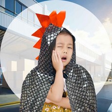 할로윈 공룡망토 실버 힐로윈놀이 드레스 포토존 변신용품 코스튬소품 행사소품