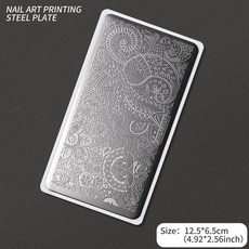 네일 템플릿 꽃 잎 스탬핑 플레이트 이미지 전송 기하학적 스테인레스 스틸 스텐실 아트 몰드 도구, 옵션29) TL-SPV004, 1개