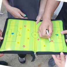 축구 작전판 소품 전술 스포츠 지퍼형 보드판 접이식 스포츠 동아리 선수 전략 동호회 소품 감독 마카펜 전술 자석말 휴대+동아상사Shop, 빠른배송