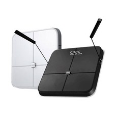 mimax六圍人體八電極體脂秤，精準測量體脂率，藍牙APP記錄，健康管理好幫手, 白色, 1個, LM-SOO1