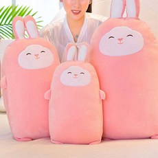스마일토끼(M) 바디쿠션 모찌쿠션 비디필로우 수면베개/말랑이쿠션