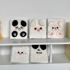 걸스코코 깜찍동물 6공 포카바인더 + 속지30장 포카앨범 포카북 A6 네컷사진 포토카드, 화이트퍼피