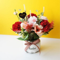 어버이날 스승의날 1P 대 화분 조화 카네이션 플라워 꽃 감사 카내이션 선물용 부모님 엄마 아빠 SG-4DL06-7808 SG-4DL06-7808, 핑크