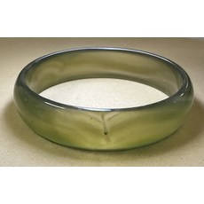 綠色手鐲，宗教飾品, 透明綠, 1個