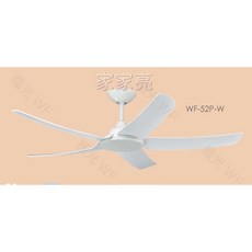楓光 52吋 天鵝系列 DC省電變頻吊扇 3D ABS葉片 內附遙控器 正反轉功能, 珍珠白, WF-52P-W