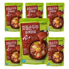 풀무원 차돌순두부찌개양념 140g 6개