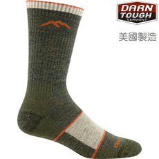 Darn Tough HIKER BOOT 男款羊毛襪，保暖透氣，登山健行首選，耐磨舒適，給您最佳的戶外體驗, 橄欖綠 Olive,M, 1個