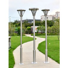 스테인리스 가로등 폴대 브라켓 고정대 브래킷 야외정원등, 114 76 폴 3.5m 태양광, 1개