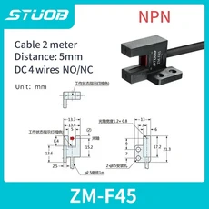 U 슬롯 광전 스위치 R45 F45 시리즈 T45 PM K45 L45 Y45, NPN NO and NC, PM F45