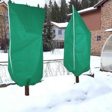 겨울 식물덮개 조임끈 두꺼운 천 야외 서리방지 커버, 60x80cm