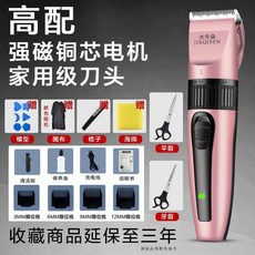 無品牌 理髮器 電推剪 玫瑰金 高配 強磁電機 家用級刀頭, 玫瑰金,標配pro+強磁電機+鈦銀陶瓷刀頭+送海
