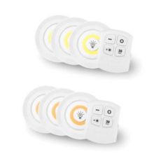 수면등 LED 롱거라이트 리모컨 무드등 조명 라이트 3P 세트, 노랑-백색등