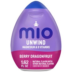 mio Unwind Blood Orange Hibiscus Liquid Water Enhancer with Magnesium & B Vitamins 1.62 fl oz Bot, Berry Dragonfruit, 1개