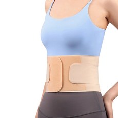 ISEGFLY 얇은 허리보호대 초경 복대 슬림핏 허리 지지대, 1개