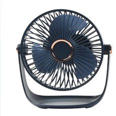 탁상용 선풍기 무소음 무선 미니 usb 충전형 사무실 전기 미니 데스크탑 야간 조명 휴대용 선풍기 에어컨 1200m US 충전식 냉각, 파란