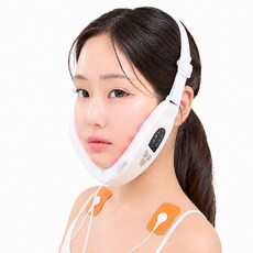ERANSTAR 무선 스마트 V라인 EMS 얼굴 마사지기 LED진동 페이셜 리프팅 주름관리 이중턱 삭체 저주파 마사지기, 화이트, S1