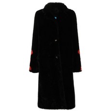 필립플레인 몬스터 프린트 페이크 퍼 코트