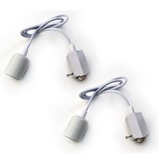 960mm LED 볼전구 레일 소켓, 화이트, 2개