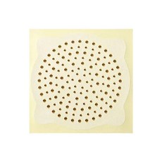 一次性地漏貼 過濾網 浴室水槽 馬桶排水口 淋浴間貼紙, 黃紙白佈【10*10】,【暢銷款】30片裝