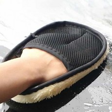 세차미트 스펀지 손세차 청소걸레 자동차세차수건 세차용장갑 차량용 타월, 극세사 양면 방수 세차 장갑, 1개