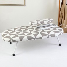 家用折疊燙衣板 熨衣服板架 熨斗墊 耐高溫帶袖燙 熨燙支架, 簡約菱形+小燙袖+熨斗架