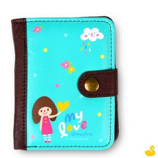 GOS 오케이티나 심플 2단 지갑 민트 어린이지갑