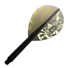 다트 플라이트 CONDOR 콘돌 Bubalus James Bailey 모델 샤프트 일체형 TiTO 티토 티어드롭 L 클리어 블랙